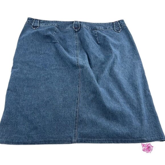 Venezia Women's size 20 Jean Denim Skirt stretch Straight - Picture 2 of 5